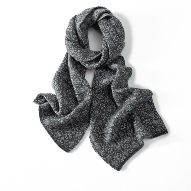 100% Cashmere Scarf for Women Luxury Flower Cashmere Wrap Scarf
