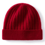 Kids Cashmere Beanie Ribbed Knit Cashmere Hat Multi Colors Cashmere Cuffed Hat