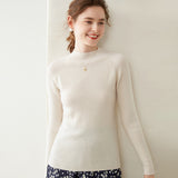Womens Mock Neck Cashmere Sweater Cashmere Pullover Multi Colors