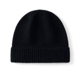 Kids Cashmere Beanie Knit Cashmere Hat with Ribbed Cuff Multi Colors