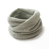 Adults Cashmere Neck Scarf Cut - out Lightweight Cashmere Neck Gaiter