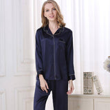 Silk Pajamas Long Mulberry Silk Two - piece Silk Pyjamas Set