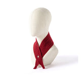 Buttoned Cashmere Neck Scarf Soft Cashmere Neck Wrap Compact Cashmere Scarf