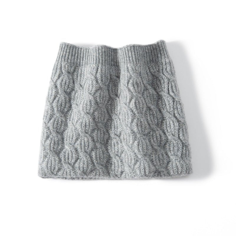 Cable Knit Cashmere Neck Warmer Snood Cashmere Neck Gaiter Cashmere Scarf