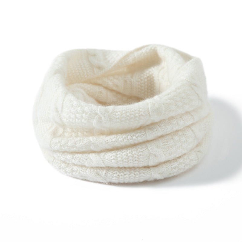 Cable Knitted Cashmere Neck Gaiter Cashmere Neck Scarf for Couple Winter Gaiter