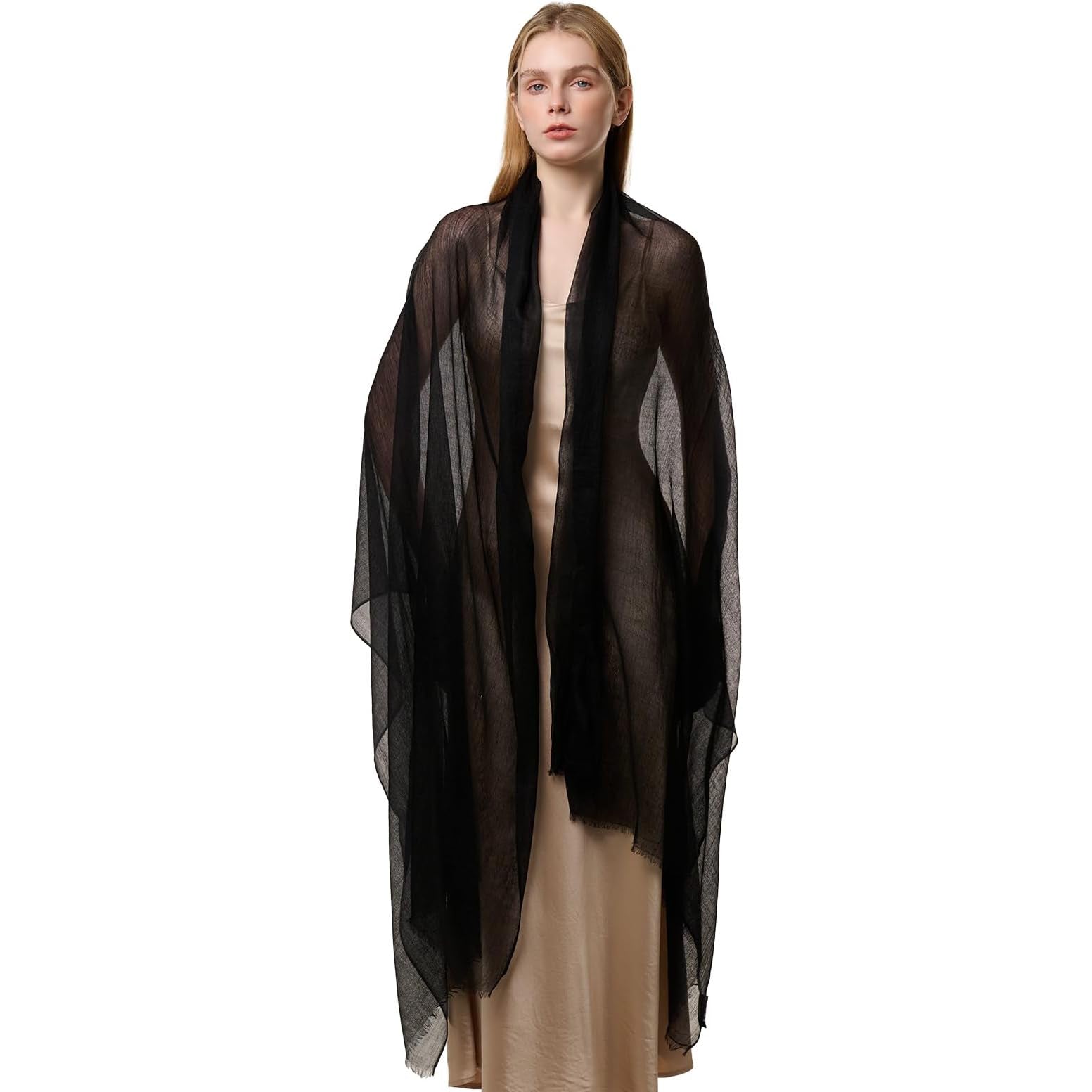 Featherlight Cashmere Scarf Oversized Cashmere Shawl Sheer Cashmere Wrap All Seasons