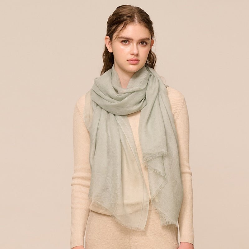 Featherlight Cashmere Scarf Oversized Cashmere Shawl Sheer Cashmere Wrap All Seasons