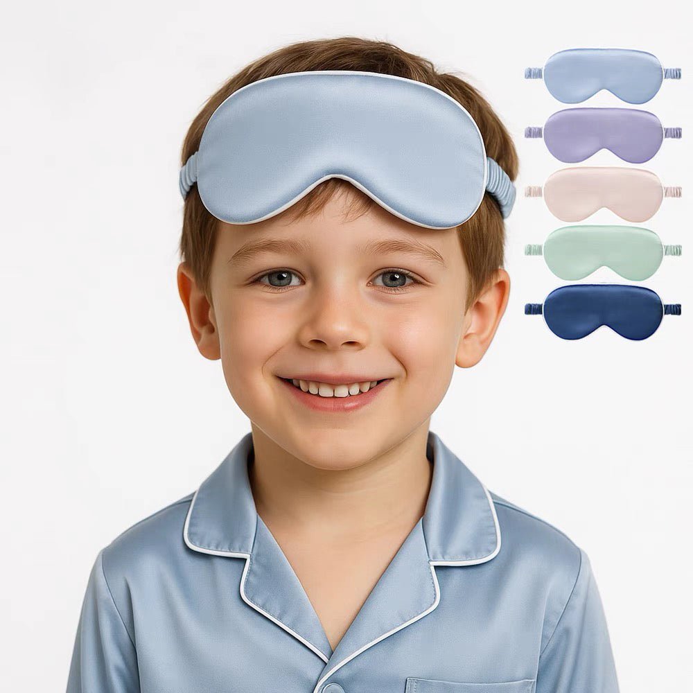 Kids Pure Silk Eye Mask Trim Silk Sleep Eye Mask for Baby Toddler