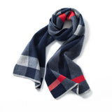 Long Cashmere Scarf Cashmere Checked Scarf Plaid Cashmere Wrap