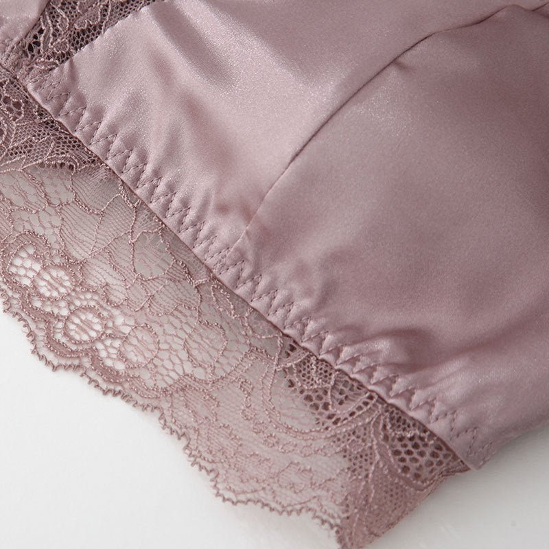 Luxurious Lace Wireless Silk Bralette
