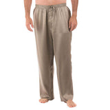 Mens Silk Pajama Long Pants Silk Pajamas Bottoms Sleep Pants