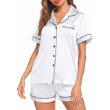 Mulberry Silk Pajamas For Women's Short Silk Sleepwear
