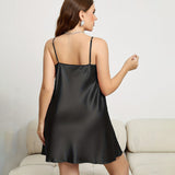 Plus Size Silk Nightgown Cowl Neck Pure Silk Slip Dress