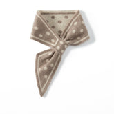Polka Dot Cashmere Bow Scarf Cashmere Tie Scarf for Women Cashmere Neck Wrap