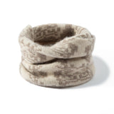 Pure Cashmere Infinity Scarf With Geometric Print Cashmere Neck Gaiter