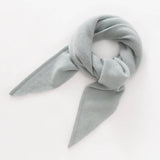 Pure Cashmere Triangle Neck Scarf Cashmere Knit Wrap for Men and Women