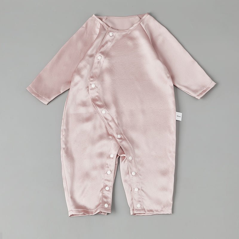 Pure Silk Bodysuit For Babies Lightweight Summer Silk Clothes