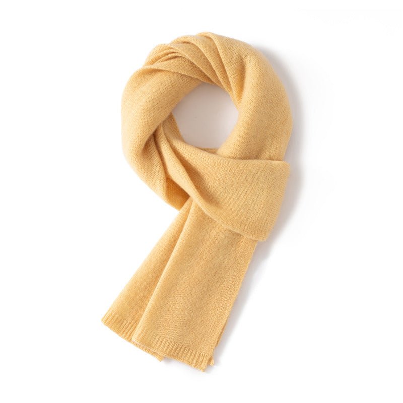 Short 100% Cashmere Scarf for Adults And Children Winter Scarf