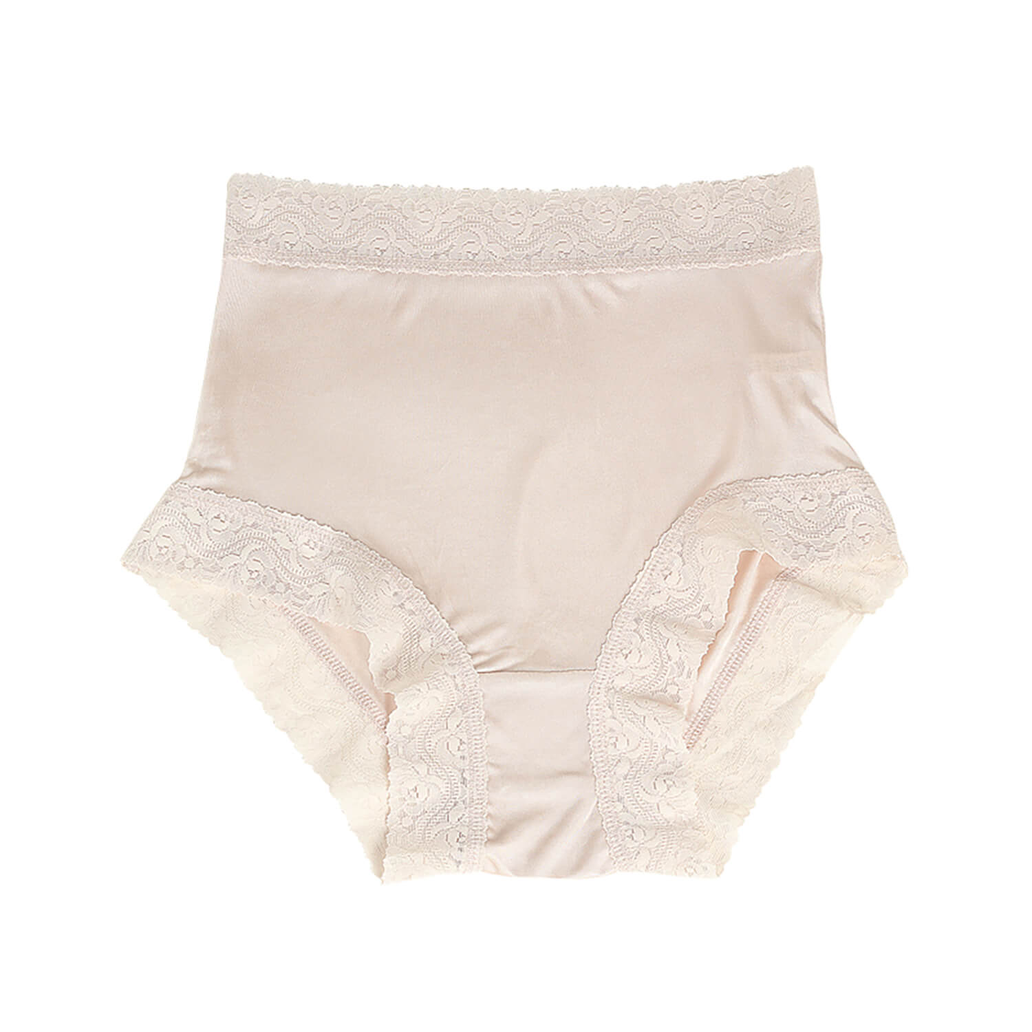 Silk boxer briefs for women summer lace silk mid - waist briefs