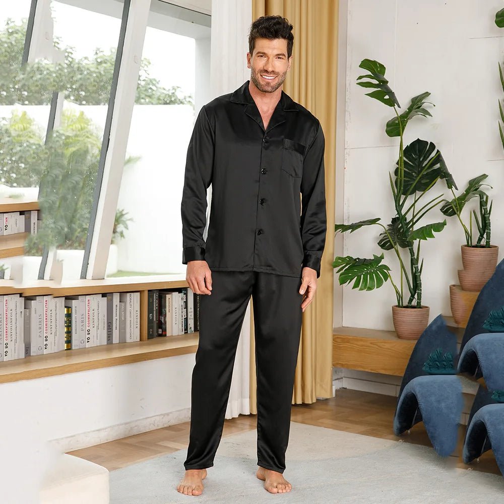 Silk Pajamas for Men 100% Real Silk Pajamas Set