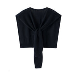 Soft Cashmere Knit Scarf Cashmere Scarf Back Wrap for Women