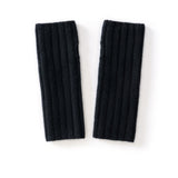 Unisex Ribbed Cashmere Hand Warmers Fingerless Cashmere Gloves