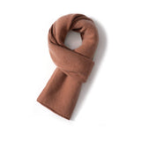 Unisex Short Cashmere Scarf Multi Colors Cashmere Neck Warmer pumpkin M