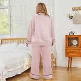 Women Plus Size Silk Pajamas 100% Silk Two Piece Pjs