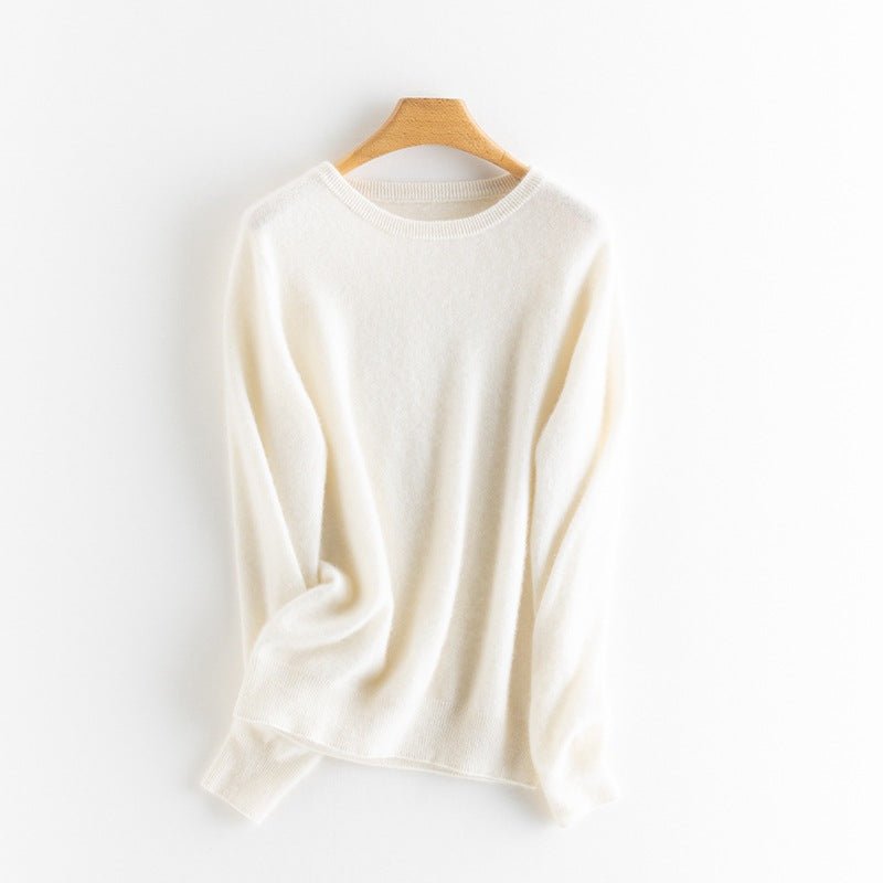 Womens Boat Neck Cashmere Sweater Long Sleeve Cashmere Pullover