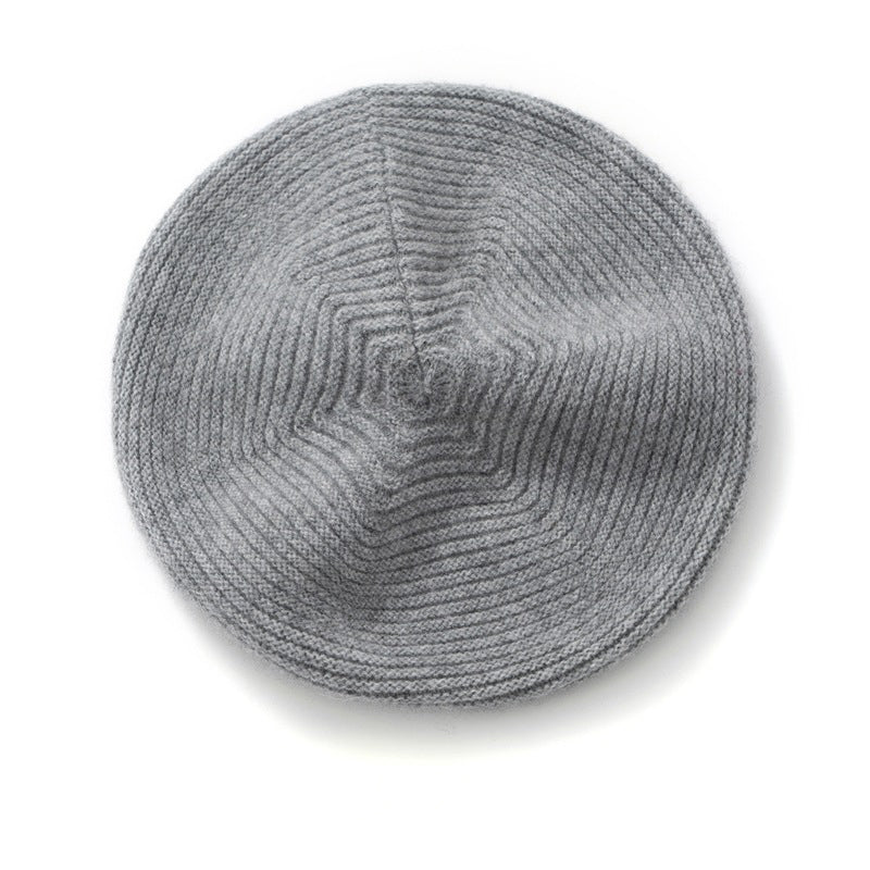 Womens Cashmere Beret Cashmere Painter Hat for Fall Winter