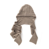 Womens Cashmere Hooded Scarf 100% Cashmere Hooded Wrap Combo