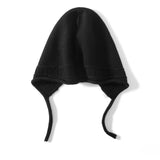 Womens Cashmere Knitted Hat Cashmere Beanie Cashmere Earflap Cap with Tie