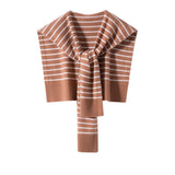 Womens Striped Pashmina Shawls and Wraps Cashmere Shoulder Cape