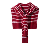 Womens Striped Pashmina Shawls and Wraps Cashmere Shoulder Cape