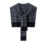Womens Striped Pashmina Shawls and Wraps Cashmere Shoulder Cape