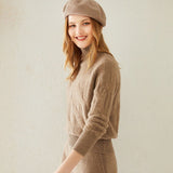 Womens Turtle Neck Cashmere Sweater Cashmere Knitted Pullover