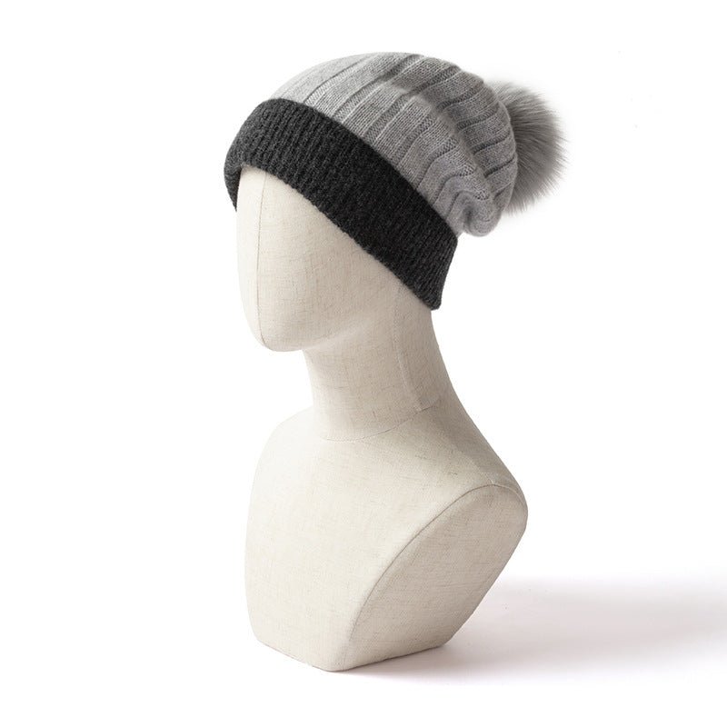 100% Cashmere Beanie Hat for Women, Luxury Lightweight Cashmere Cap for Winter - slipintosoft