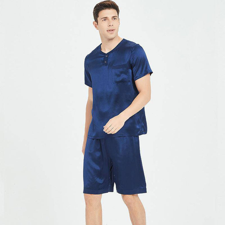 Mens Silk Pajama Shorts Set Buy Summer Fashion Mens Short