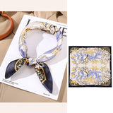 Silk Scarf For Women's Square Neck Pure Silk Scarfs