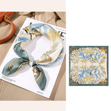 Silk Scarf For Women's Square Neck Pure Silk Scarfs