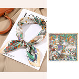 Silk Scarf For Women's Square Neck Pure Silk Scarfs