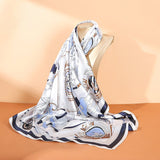 100% Mulberry Silk Scarf - printed For Women