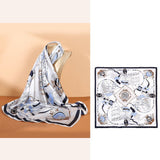 100% Mulberry Silk Scarf - printed For Women