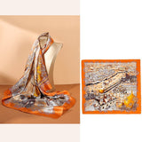 100% Mulberry Silk Scarf - printed For Women