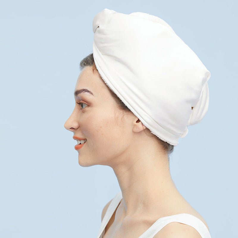 Silk Dry Hair Cap 100% Mulberry Terry Lined Hair Wrap Cap