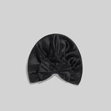 Women Elegant Bowknot Silk Sleep Caps Silk Bow Turban