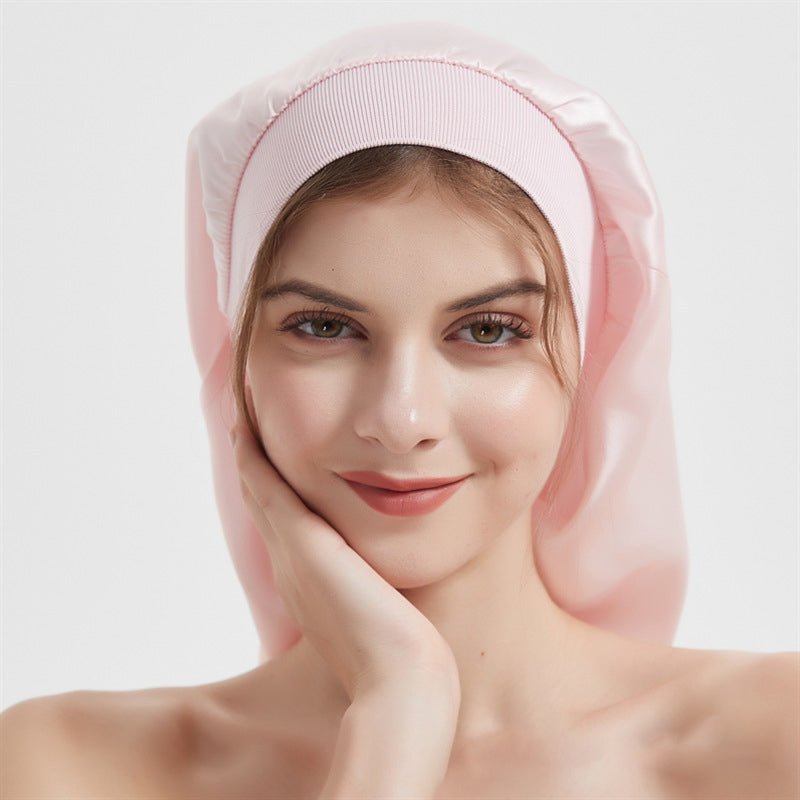 Women Long Silk Sleep Cap Silk Bonnet For Hair Sleep Caps