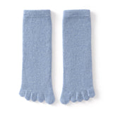 Adult Cashmere Five-Toe Socks Warm Knit Cashmere Socks for Men and Women
