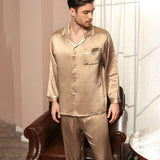 Classic Silk Pajamas Set For Men Luxury Silk Sleepwear