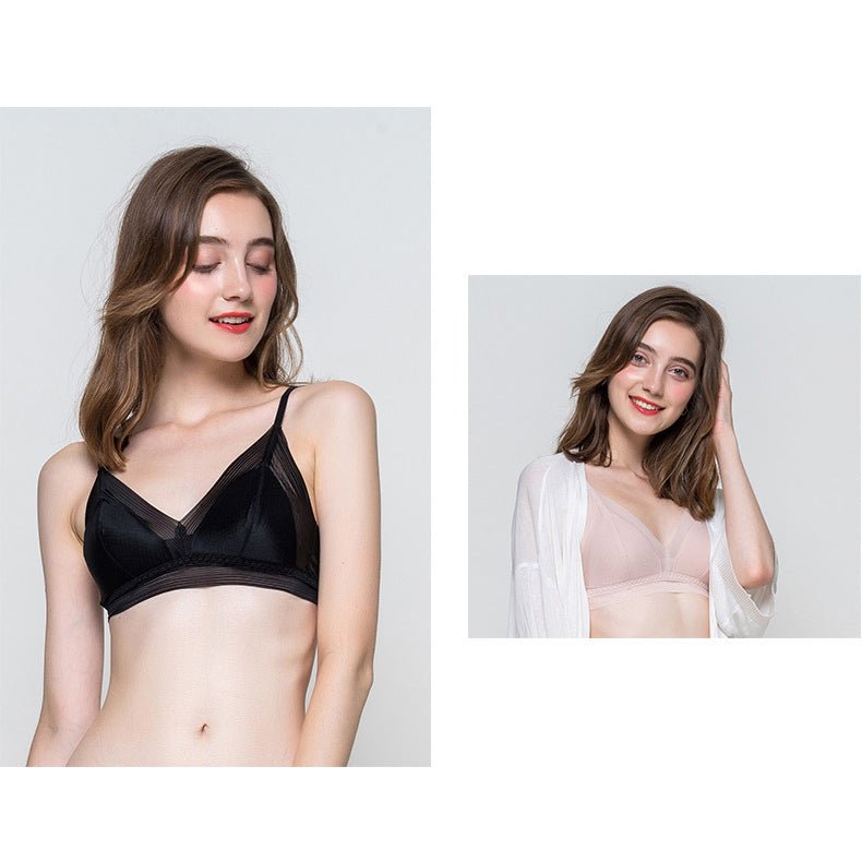 Elegant Wireless Silk Bralette - slipintosoft